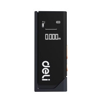 Лазерный дальномер 'Home Series Black' Deli DL331150  диапазон измерений 0,05~50м, точность измерения ±3мм, 370 мАч, OLED дисплей, Type-C, вес 48 грамм, эксклюзивный дизайн