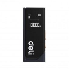 Лазерный дальномер 'Home Series Black' Deli DL331150  диапазон измерений 0,05~50м, точность измерения ±3мм, 370 мАч, OLED дисплей, Type-C, вес 48 грамм, эксклюзивный дизайн