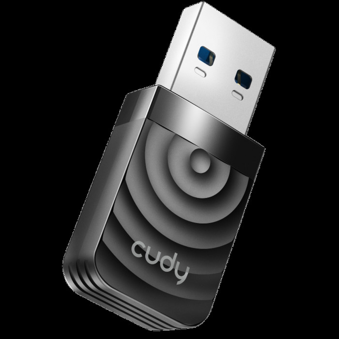 Адаптер беспроводной связи (Wi-Fi) CUDY AC1300 Wi-Fi USB 3.0 Adapter 1300Mbps High Gain Wi-Fi USB 3.0 Adapter, 802.11ac/a/b/g/n, 867Mbps at 5GHz + 400Mbps at 2.4GHz, USB 3.0