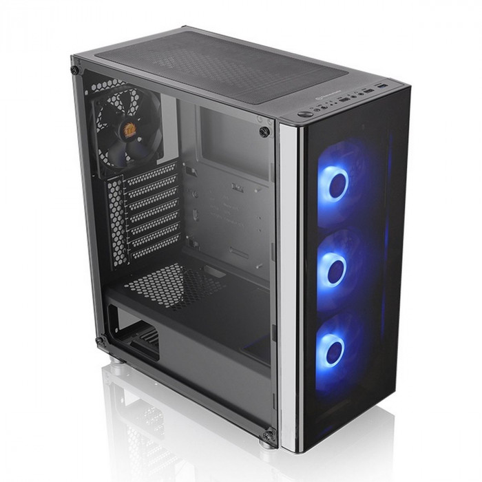 Корпус Thermaltake V200 TG RGB CA-1K8-00M1WN-01 Black/Win/SPCC/Tempered Glass*1/120mm RGB Fans*3 + 120mm Standard CA-1K8-00M1WN-01 Fan*1/MB Sync (874398)