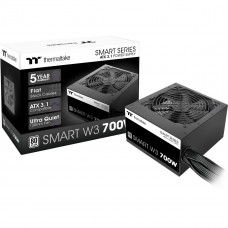 Блок питания ПК Thermaltake Smart W3 700 /0700W/Non Modular/Non Light/Full Range/Analog/80 Plus/EU/Non JP CAP/All Flat Cables/ATX 3.1