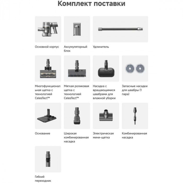 Беспроводной пылесос Dreame R20 Aqua