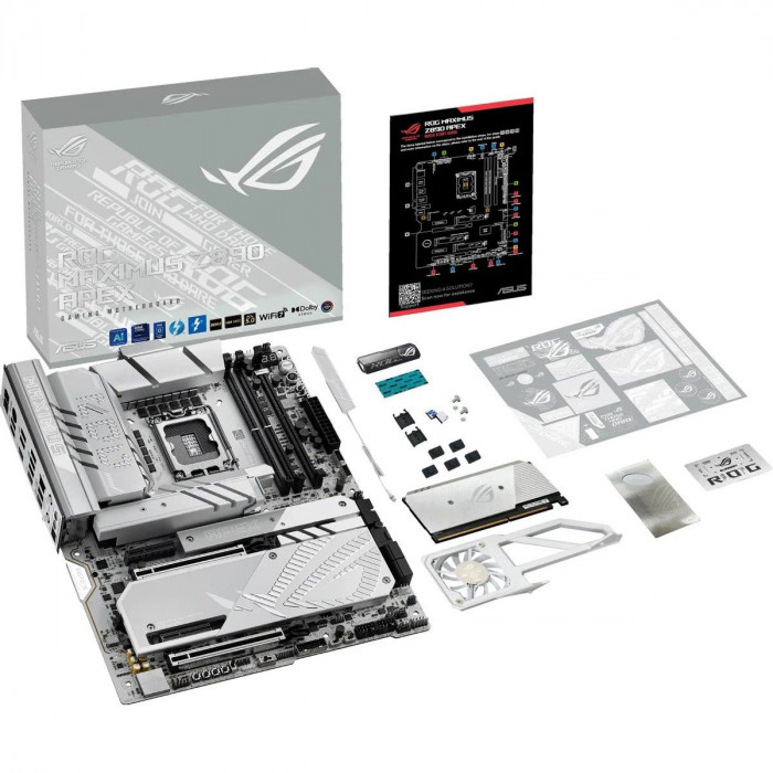 Материнская плата ASUS ROG MAXIMUS Z890 APEX LGA1851 ATX 2xDDR5 2xPCIEx16 2xPCIEx4 6xM.2 2xThunderbolt USB-C 5GLAN Wi-Fi 7