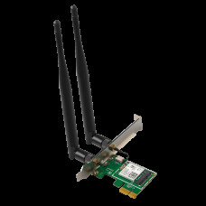 Адаптер беспроводной связи (Wi-Fi) Tenda E30 Сетевой PCIe адаптер AX3000 Wi-Fi 6 2,4/5 ГГц, до 2,98 Гбит/с, 2x5dBi внешние антенны