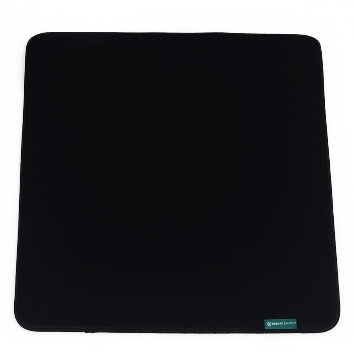 Коврик для мышки Raskat Black S (350*300, резина+ткань, прошитый край)