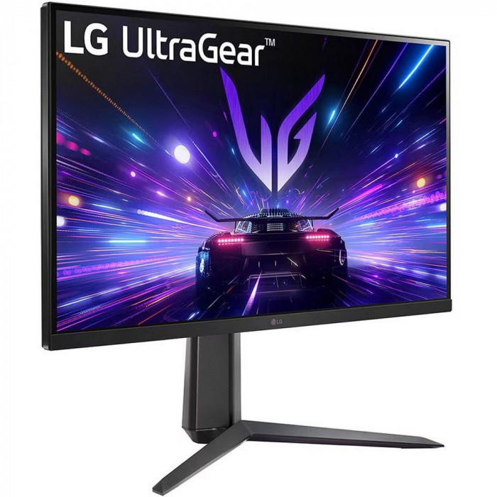 Монитор 27' LG 27GS65F-B  IPS, 1920x1080, 180Hz, 1ms, 300сd/m, 1000:1, HDR10 | HDMI(2.0), DP(1.4) | HAS, Pivot, Swivel, ExPSU, Vesa 100, Black