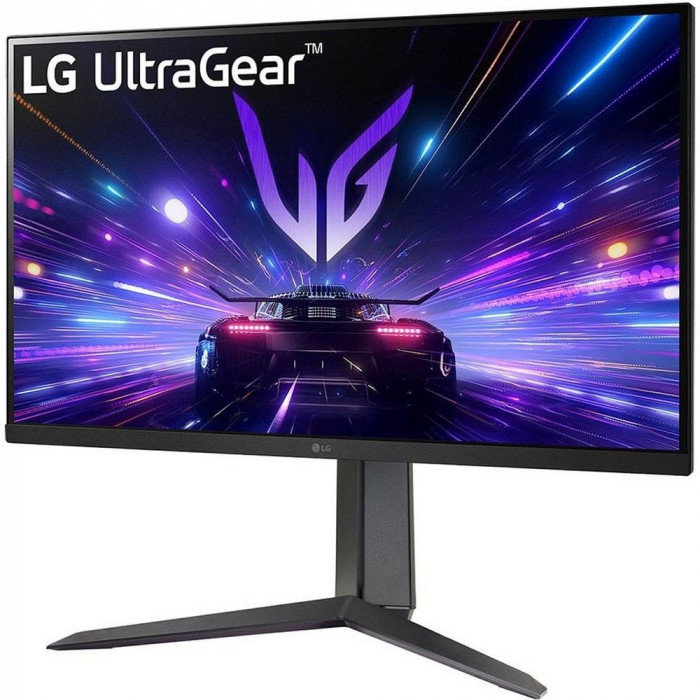 Монитор 27' LG 27GS65F-B  IPS, 1920x1080, 180Hz, 1ms, 300сd/m, 1000:1, HDR10 | HDMI(2.0), DP(1.4) | HAS, Pivot, Swivel, ExPSU, Vesa 100, Black
