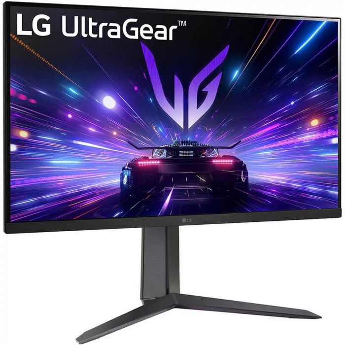 Монитор 27' LG 27GS65F-B  IPS, 1920x1080, 180Hz, 1ms, 300сd/m, 1000:1, HDR10 | HDMI(2.0), DP(1.4) | HAS, Pivot, Swivel, ExPSU, Vesa 100, Black