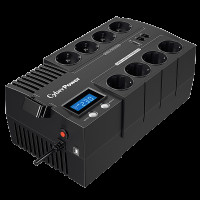 Источник бесперебойного питания (ИБП) CyberPower  BR700E, Line-Interactive, 700VA/420W,  8 (4+4) Schuko розеток, USB. / CBR-BR700EA / UPS CyberPower BR700E, Line-Interactive, 700VA/420W, 8 (4+4) Schuko sockets, USB.