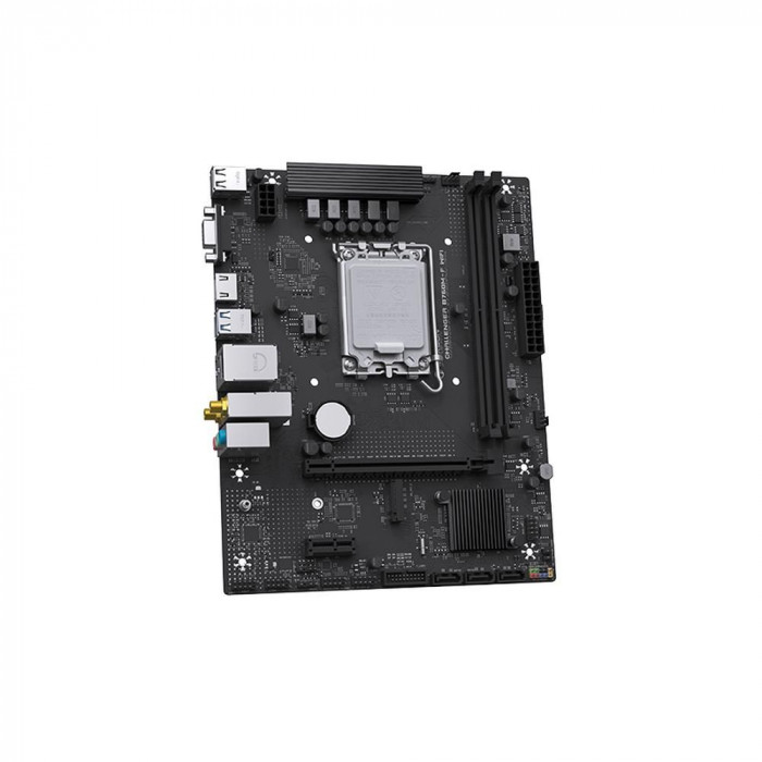Материнская плата Maxsun MS-Challenger B760M-F WIFI B760, LGA1700, 2*DDR4, 1*PCIEx16, 1*PCIEx1, 1*M.2, 6*USB3.2Gen1, 4*USB2.0, 3*SATA3.0, 1G, DP, HDMI, M-ATX, RTL