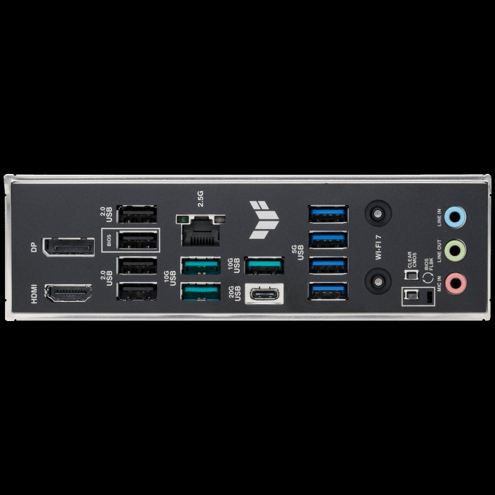 Материнская плата ASUS TUF GAMING B850M-PLUS WIFI7 AM5 mATX 4xDDR5 PCIEx16 PCIEx1 3xM.2 USB-C DP HDMI 2.5GLAN WiFi 7