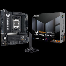 Материнская плата ASUS TUF GAMING B850M-PLUS WIFI7 AM5 mATX 4xDDR5 PCIEx16 PCIEx1 3xM.2 USB-C DP HDMI 2.5GLAN WiFi 7