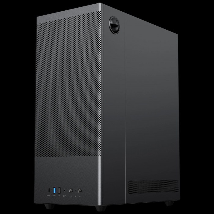 Корпус для ПК ACD Citadel 108B ATX, Type-C + 2XUSB ports + HD audio combo, Mesh, TG, Black.