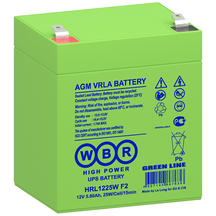 Аккумулятор WBR HRL1225W F2