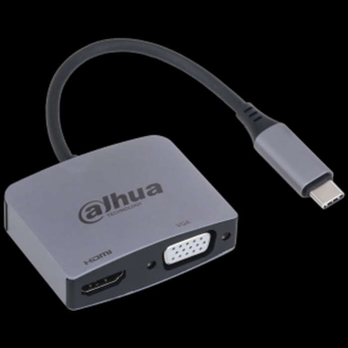 Концентратор Dahua 2-in-1 Adapter USB 3.1 Type-C to HDMI + VGA Docking Station