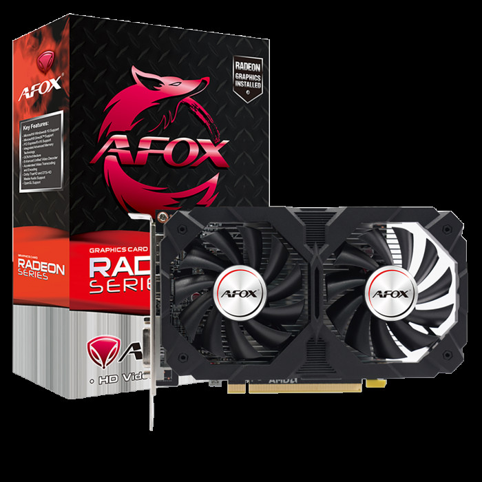 Видеокарта Afox RX550 2GB GDDR5 128bit DVI DP HDMI 2FAN RTL