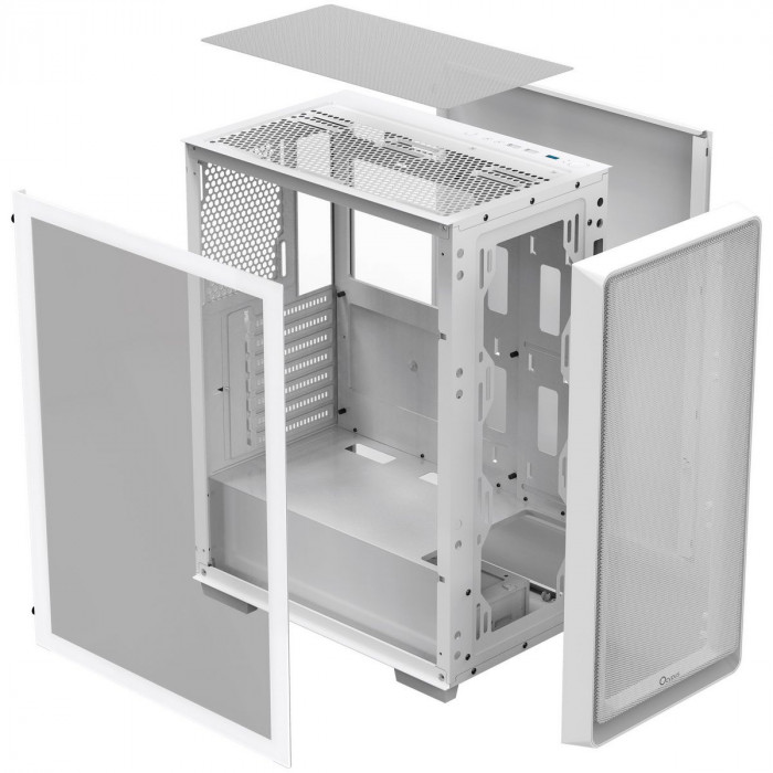 Корпус для ПК Case Ocypus Gamma C60 WH ATX / win / white / no PSU / Tempered Glass