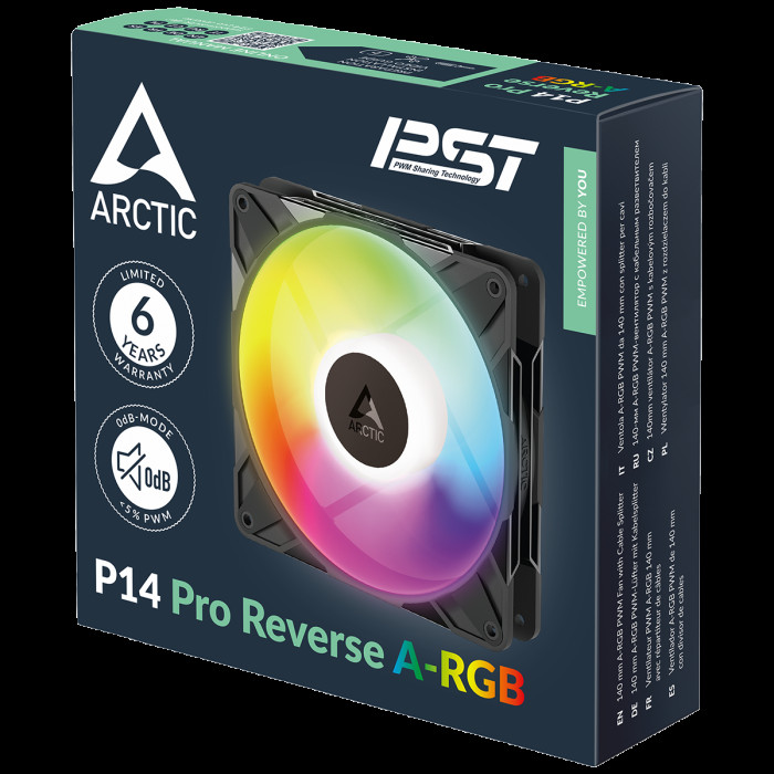 Вентилятор корпусной ARCTIC 14 Pro Reverse A-RGB (ACFAN00323A)
