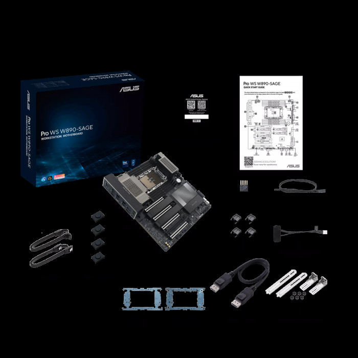 Материнская плата ASUS PRO WS W890-SAGE LGA4710 EEB 8xDDR5 7xPCIEx16