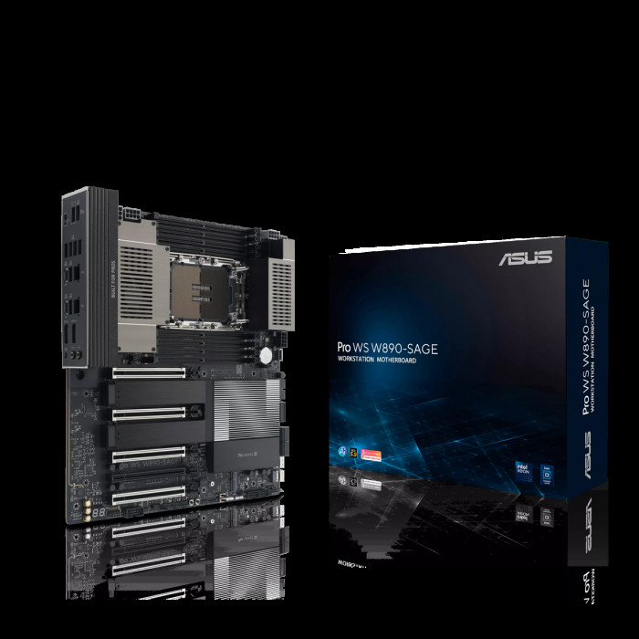 Материнская плата ASUS PRO WS W890-SAGE LGA4710 EEB 8xDDR5 7xPCIEx16