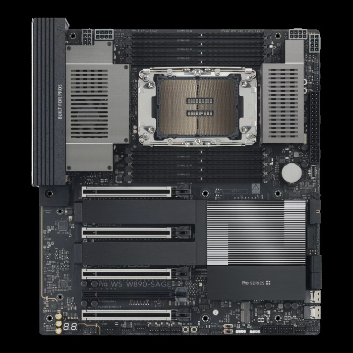 Материнская плата ASUS PRO WS W890-SAGE LGA4710 EEB 8xDDR5 7xPCIEx16
