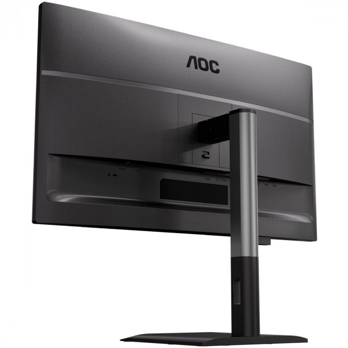 Монитор 27' AOC Q27P4CV   IPS, 2560x1440, 120Hz, 4ms, 350сd/m, 1500:1 | HDMI(2.0), DP(1.4), Type-C(PD-96W), 4xUSB 3.2, RJ45 | HAS, Pivot, Swivel, InPSU, Speakers, Vesa 100, Black