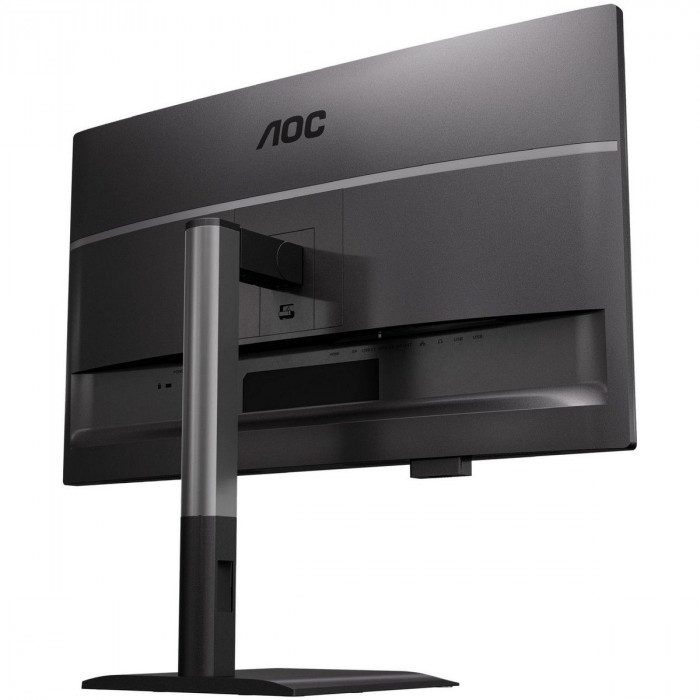 Монитор 27' AOC Q27P4CV   IPS, 2560x1440, 120Hz, 4ms, 350сd/m, 1500:1 | HDMI(2.0), DP(1.4), Type-C(PD-96W), 4xUSB 3.2, RJ45 | HAS, Pivot, Swivel, InPSU, Speakers, Vesa 100, Black