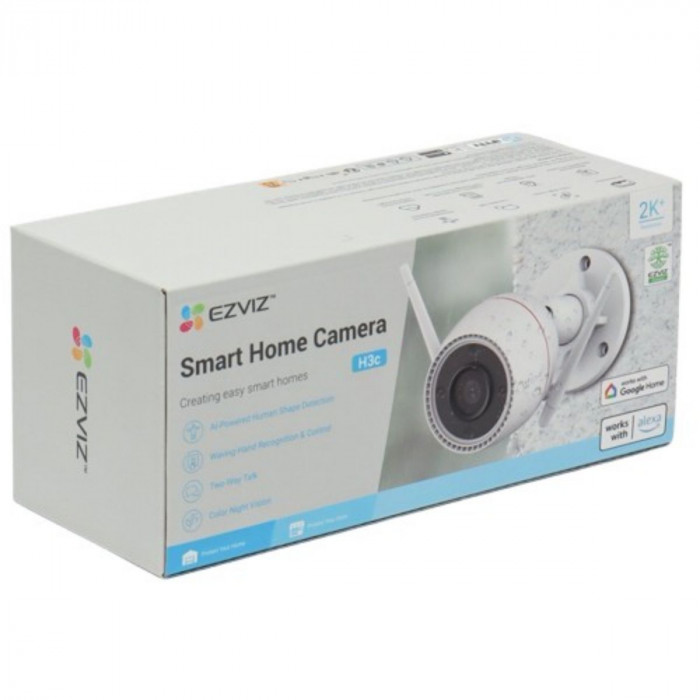 Камера видеонаблюдения Ezviz Ezviz H3C 4MP 4 Мп Wi-Fi улисная камера Ezviz H3C с поддержкой карты памяти 512 Гб