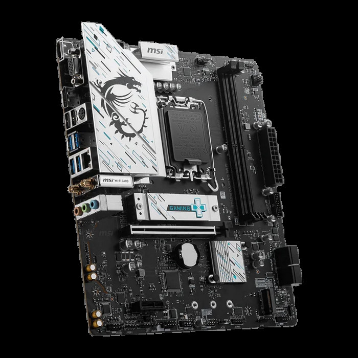 Материнская плата MSI B760M GAMING WIFI B760, LGA1700, 2*DDR5, 1*PCIEx16, 1*PCIEx1, 2*M.2, 6*USB3.2Gen1, 6*USB2.0, 4*SATA3.0, 2.5G, VGA, DP, HDMI, M-ATX, RTL
