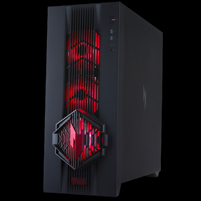 Настольный ПК Acer Nitro 70 N70X3D-100 AMD Ryzen 7 9800X3D/32Gb/SSD1Tb/RTX5080 16Gb/PSU 1200W/NoOS/Black (DG.E5ACD.008)