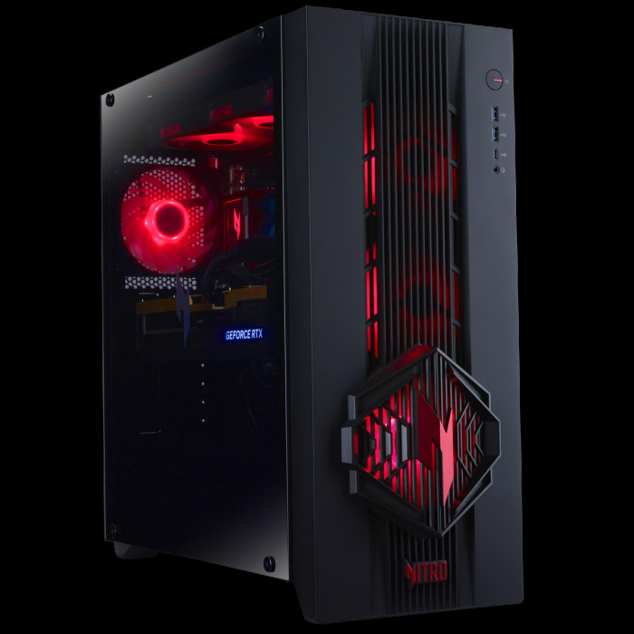 Настольный ПК Acer Nitro 70 N70X3D-100 AMD Ryzen 7 9800X3D/32Gb/SSD1Tb/RTX5080 16Gb/PSU 1200W/NoOS/Black (DG.E5ACD.008)