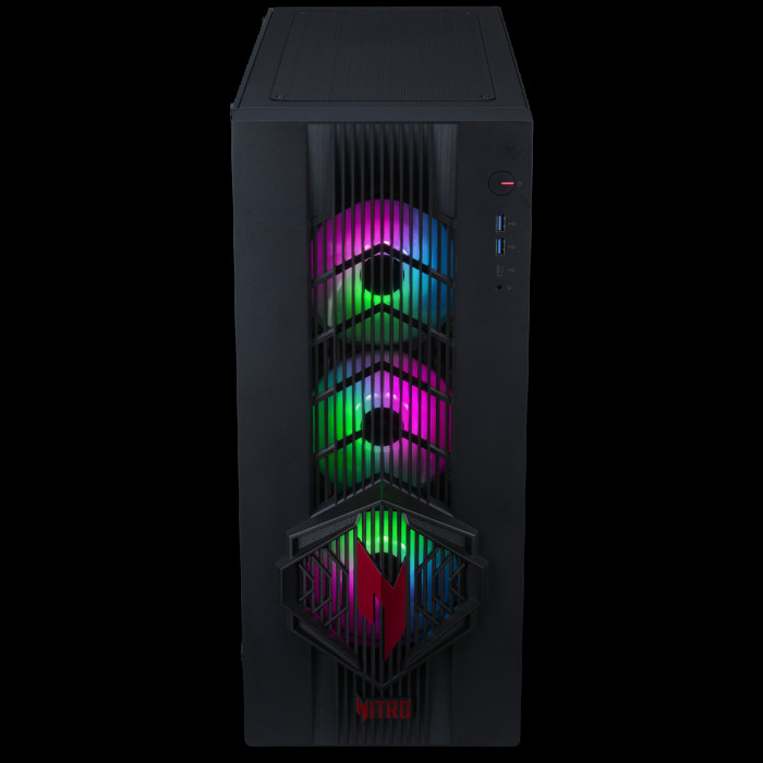Настольный ПК Acer Nitro 70 N70X3D-100 AMD Ryzen 7 9800X3D/32Gb/SSD1Tb/RTX5080 16Gb/PSU 1200W/NoOS/Black (DG.E5ACD.008)