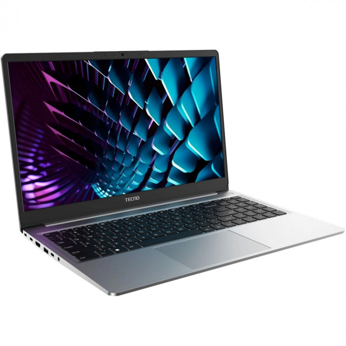 Ноутбук TECNO MegaBook K15SDA AMD Ryzen 5 7430U/16Gb (2*8 D4)/SSD512Gb/15.6'/IPS/FHD/1920x1080/60Hz/Win11/RJ-45/Grey/1.75kg