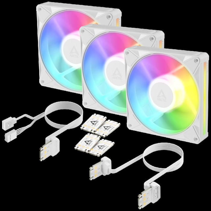Вентилятор корпусной ARCTIC BioniX P14 A-RGB (White) - 3 Pack (ACFAN00342A)
