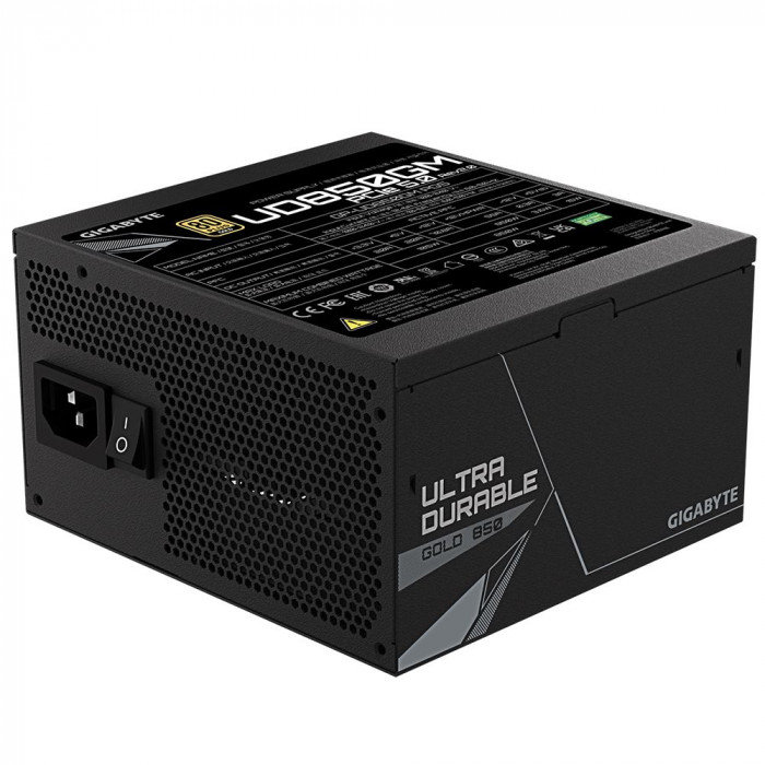 Блок питания Gigabyte UD850GM PG5 V2 GP-UD850GM PG5 850W, 80Plus, Gold, Полностью модульный, PCIe Gen 5.0 compatible 28200-U85GP-2EUR