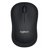 Мышь беспроводная Logitech B220 Silent Black черная, оптическая, 1000dpi, 2.4GHz, USB-ресивер, бесшумная, под любую руку, RTL