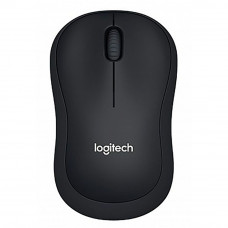 Мышь беспроводная Logitech B220 Silent Black черная, оптическая, 1000dpi, 2.4GHz, USB-ресивер, бесшумная, под любую руку, RTL