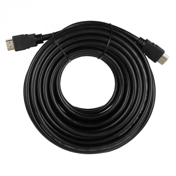 Кабель ACD-DHHM2-10M |ACD-DHHM2-10M| HDMI 2.0, Golden Plated,19m/19m, Черный, 10м (742279)