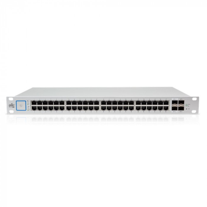 Коммутатор Ubiquiti UniFi Switch 48 PoE |USW-48-PoE| Ubiquiti PoE-коммутатор в стойку, 48х 1G RJ45, 4х SFP, раздача 195 |USW-48-PoE| Вт, (072146)