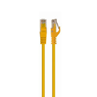 Патч-корд UTP Cablexpert PP6U-0.5M/Y кат.6, 0.5м, литой, многожильный (жёлтый)
