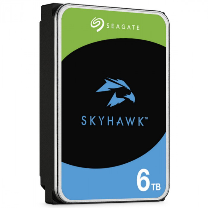 Жесткий диск 3.5' 6TB Seagate SkyHawk Surveillance HDD ST6000VX008 SATA 6Gb/s, 5400rpm 256MB, 24x7