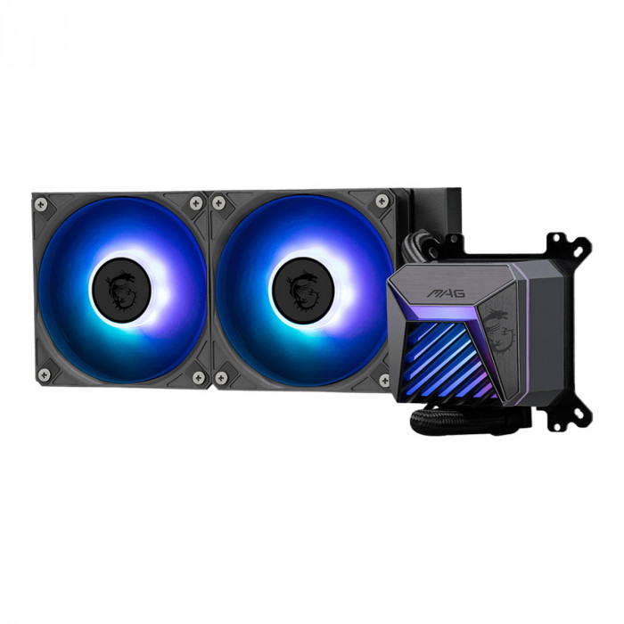 Жидкостная система охлаждения MSI MAG CORELIQUID A15 240 2x ARGB Fan, ARGB Block
