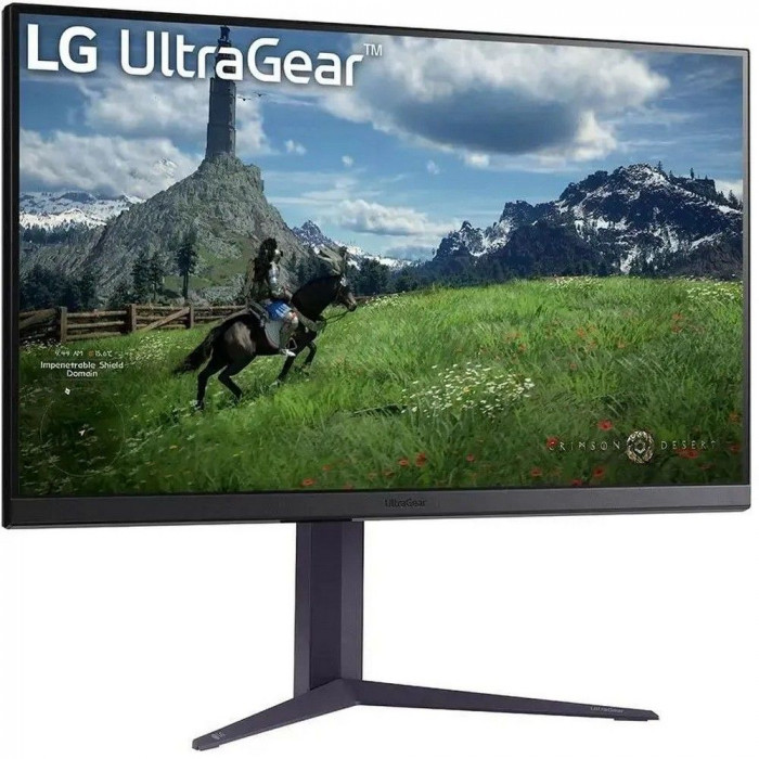 Монитор 31.5' LG 32GS85Q-B  IPS, 2560x1440, 180Hz, 1ms, 350сd/m, 1000:1, HDR10 | 2xHDMI(2.0), DP(1.4), 2xUSB3.0 | HAS, Pivot, Swivel, ExPSU, Vesa 100, Black