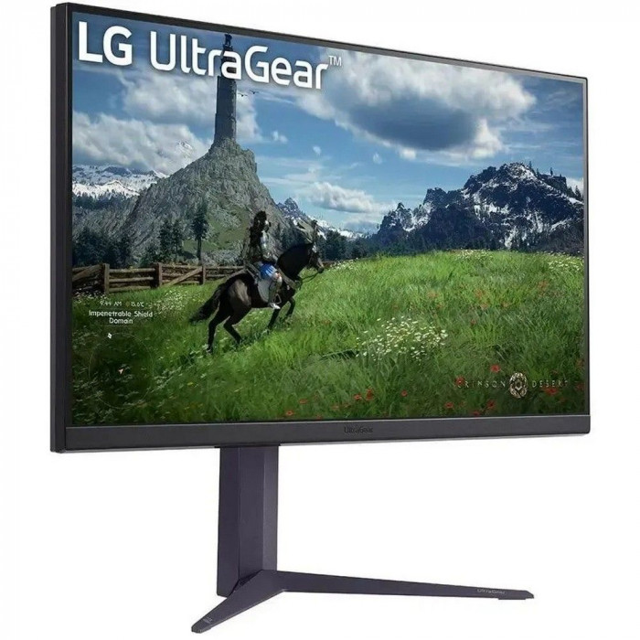 Монитор 31.5' LG 32GS85Q-B  IPS, 2560x1440, 180Hz, 1ms, 350сd/m, 1000:1, HDR10 | 2xHDMI(2.0), DP(1.4), 2xUSB3.0 | HAS, Pivot, Swivel, ExPSU, Vesa 100, Black