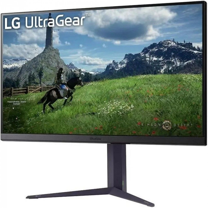 Монитор 31.5' LG 32GS85Q-B  IPS, 2560x1440, 180Hz, 1ms, 350сd/m, 1000:1, HDR10 | 2xHDMI(2.0), DP(1.4), 2xUSB3.0 | HAS, Pivot, Swivel, ExPSU, Vesa 100, Black