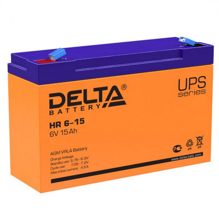Аккумуляторная батарея Delta HR 6-15