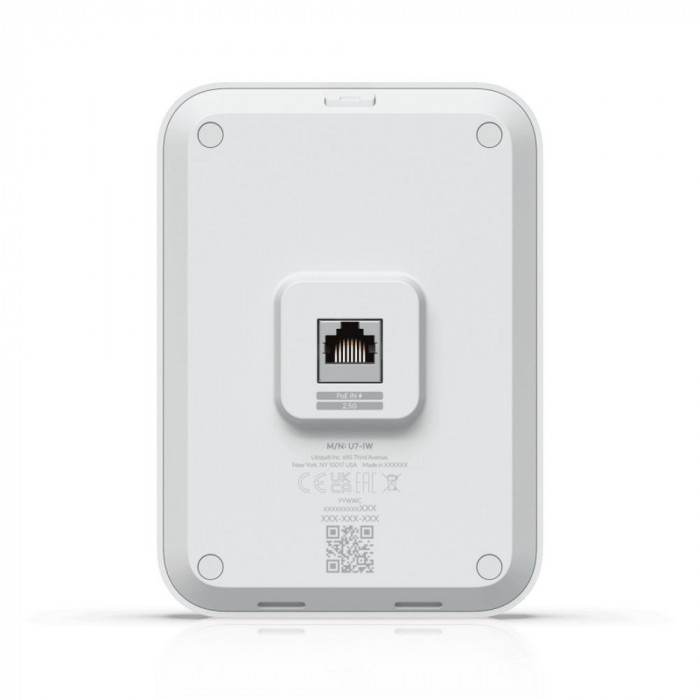 Точка доступа Wi-Fi Ubiquiti UniFi 7 AP In-Wall 2,4+5 ГГц, Wi-Fi 7, 2х2 MU-MIMO, 3х 2.5G RJ45