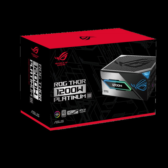 Блок питания ПК ASUS ROG-THOR-1200P3-GAMING