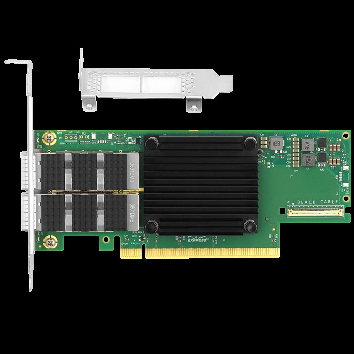 Сетевой адаптер LR-Link LRES1160PF-2QSFP56 PCIe4.0 x16 Dual Port 200G NIC Card