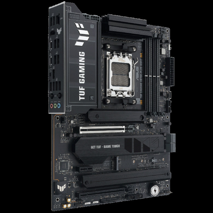 Материнская плата ASUS TUF GAMING X870E-PLUS WIFI7 AM5 ATX 4xDDR5 2xPCIEx16 PCIEx1 4xM.2 2хUSB-C HDMI 2.5GLAN Wi-Fi 7